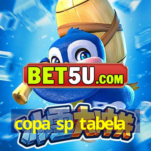 copa sp tabela